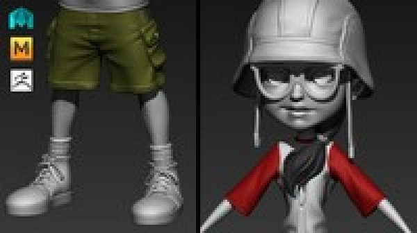 game character sculpting for beginners with zbrush & maya