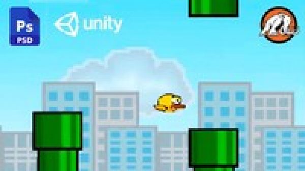 Make a 2D Flappy Bird Game in Unity : Code in C# & Make Art!