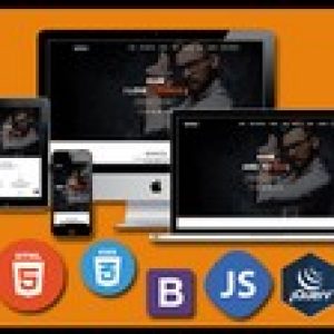 Build a real world responsive website with Html 5 css 3 & JS