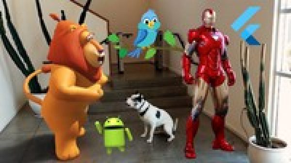 Flutter Augmented Reality Course - Build 10+ Android AR Apps